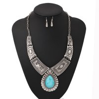 SET731 - Retro Pattern Water Drop Gem
